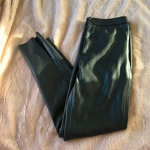 Zara black pleather pants